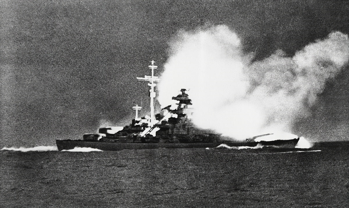Operational map related to the Battle of the Denmark Strait and the Bismarck sortie in May 1941